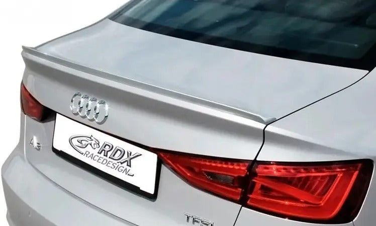 RDX RaceDesign, Trunk spoiler lip, passar Audi A3 8V Sedan & Cabrio 2012- (ABS)