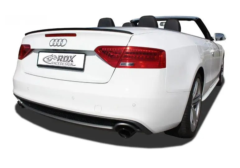 RDX RaceDesign, Trunk spoiler lip, passar Audi A5 Coupé/Cabrio/Sportback inkl. Ansiktslyftning (ABS)