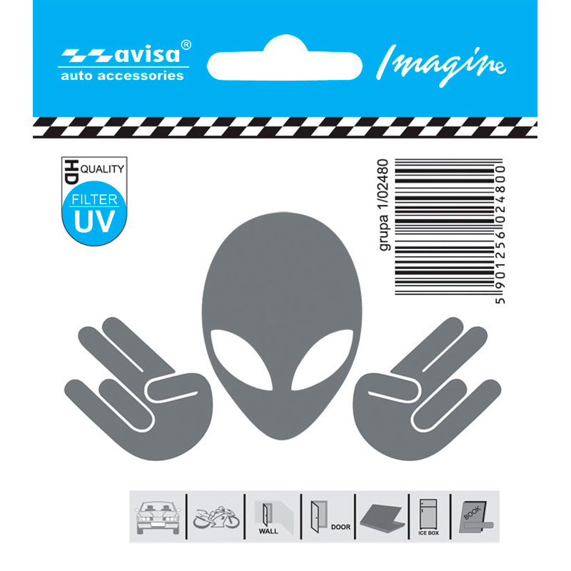 Avisa, UFO Auto Tattoo Sticker - 8,6x5cm