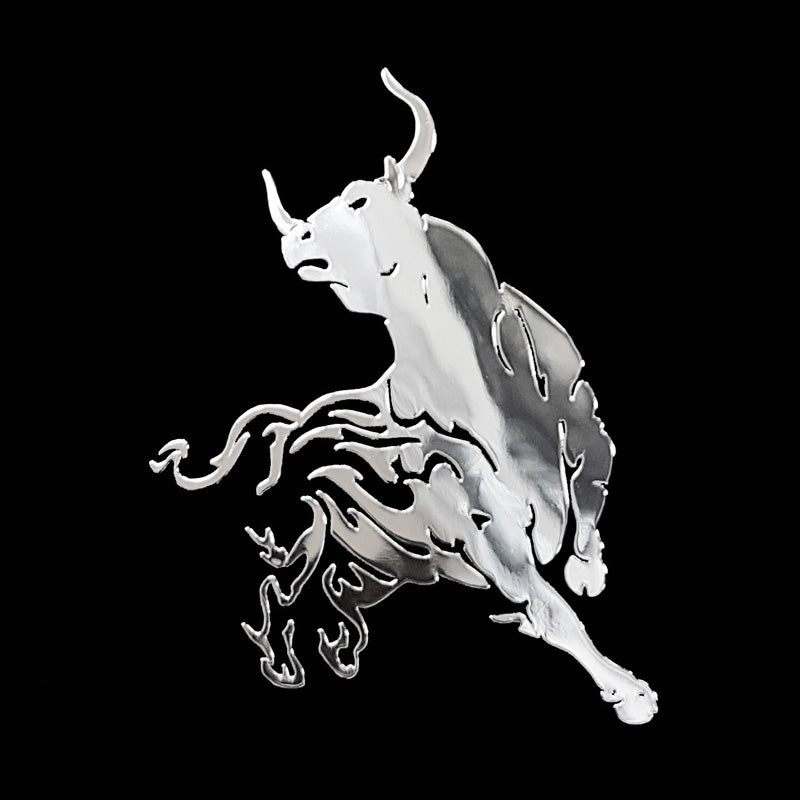 Avisa, 3D Nickel Sticker Bull - 54x65mm