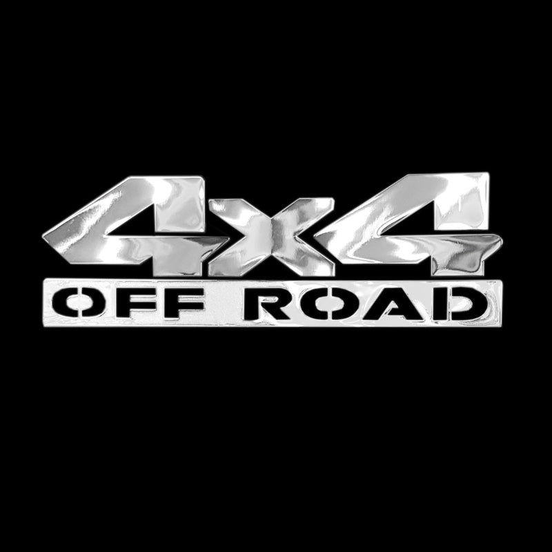 Avisa, Nickel Sticker 4x4 OFF ROAD XL - 3D-effekt - 120x38 mm