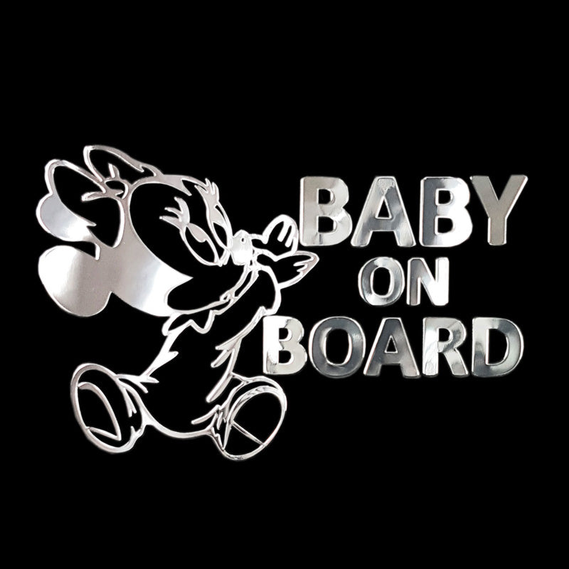 Avisa, Nickeldekal BABY ON BOARD Minnie - 90x58mm