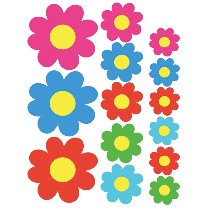 Avisa, Colorful Flower Sticker Sheet - 24,5x32x5cm