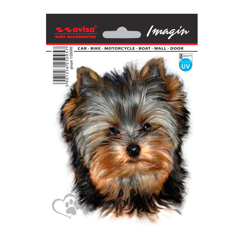 Avisa, Auto Tattoo Sticker Yorkshire Terrier II - 11x13cm