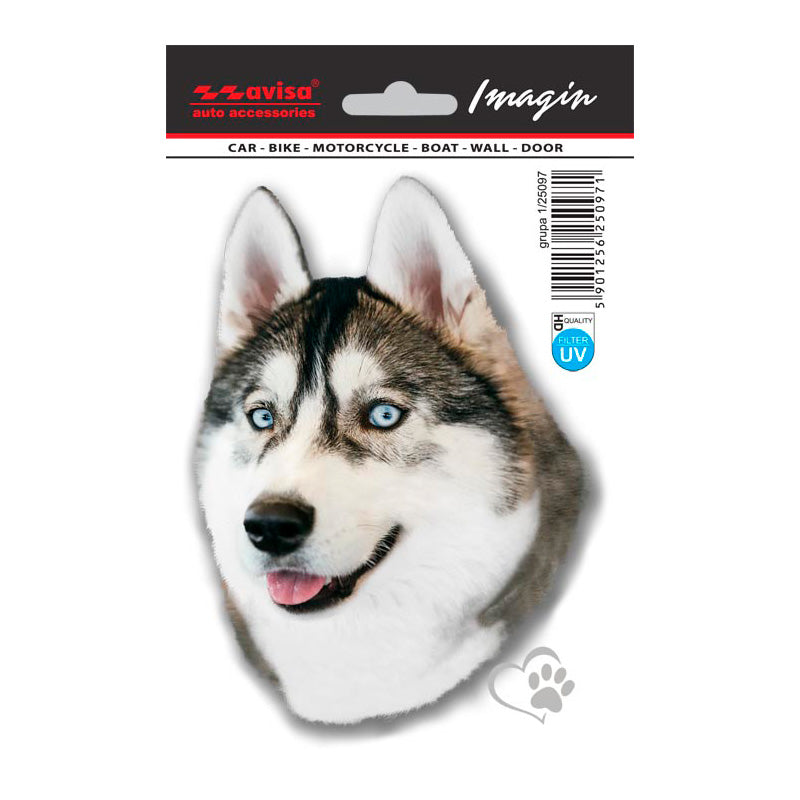 Avisa, Husky Auto Tattoo Sticker - 11x15,5cm