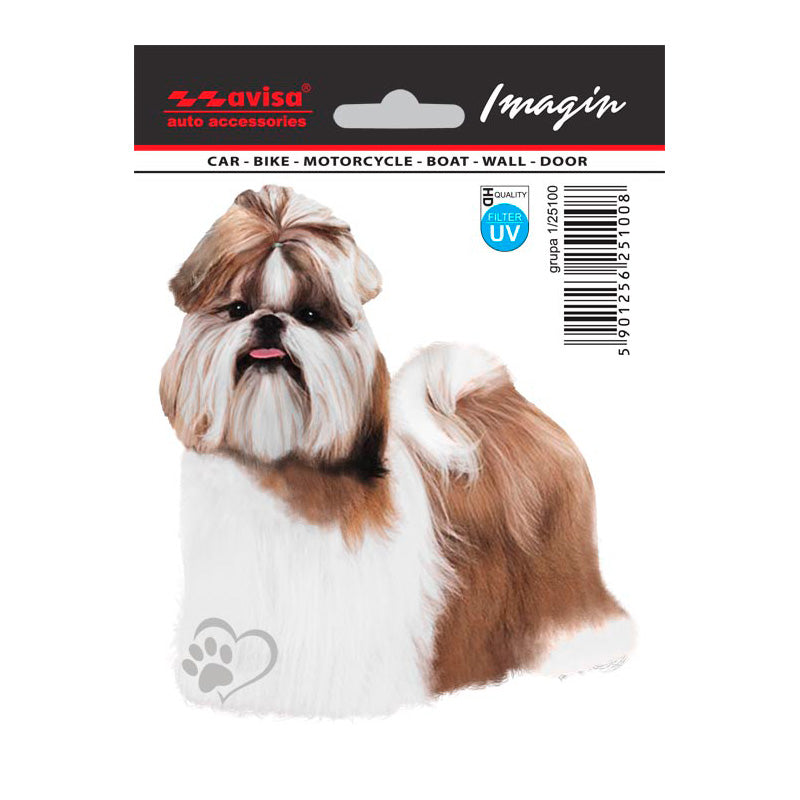 Avisa, Shih Tzu Auto Tattoo Sticker - 11x12cm