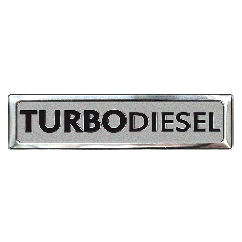 Avisa, Turbo Diesel Aluminium Emblem - 7x1,7cm