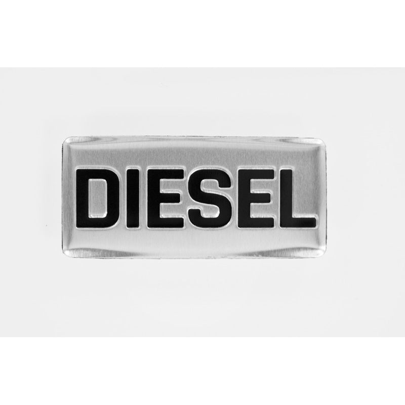 Avisa, Aluminiumlogotyp - DIESEL - 5,5x2,5cm