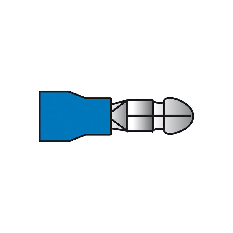 Carpoint, Male Auto Bullet Terminals - Blå - 550 - 10 st. i blister