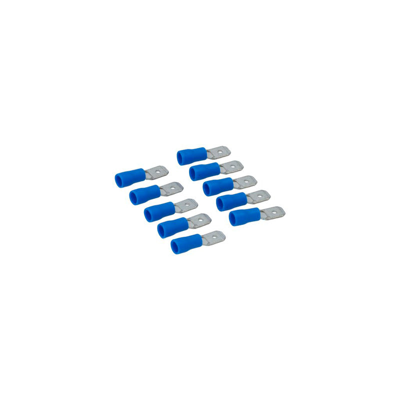 Carpoint, Blue Push-On Terminals - 6,3x0,8mm - 10 st