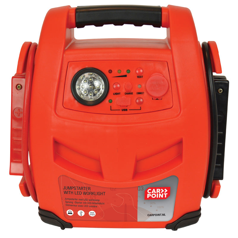 Carpoint, Jumpstarter 12V/17Ah 2in1 med LED och USB-utgång