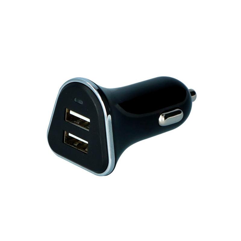 Carpoint, dubbel USB billaddare 12/24V - 2,5A med laddningsindikator