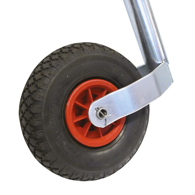 Carpoint, Trailer Jockey Wheel Ø 48mm med pneumatiskt däck - Förzinkat - 260x80mm