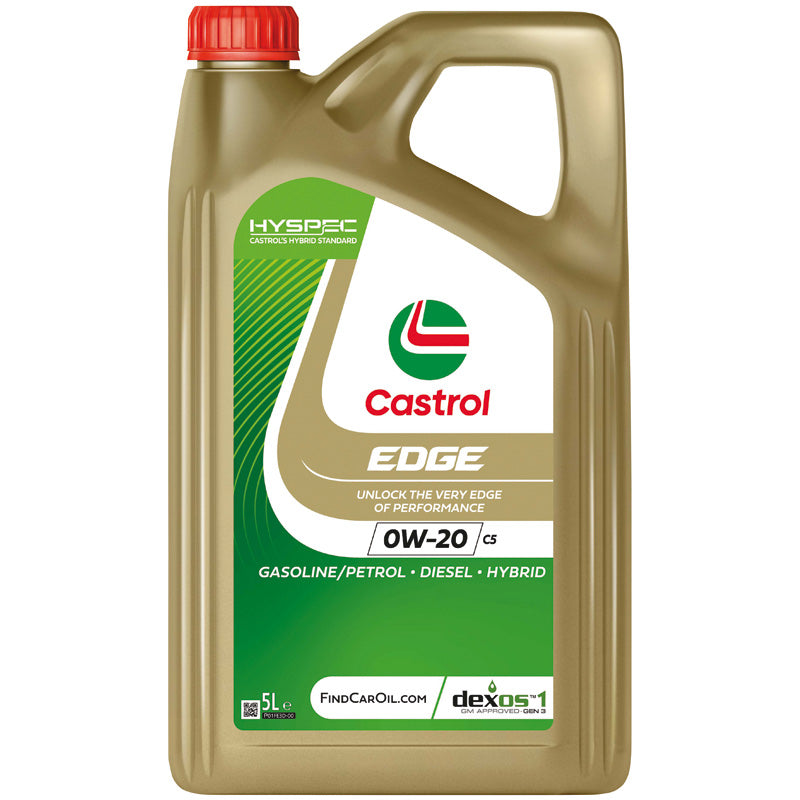 Castrol, EDGE 0W-20 C5 Motorolja - 5 L