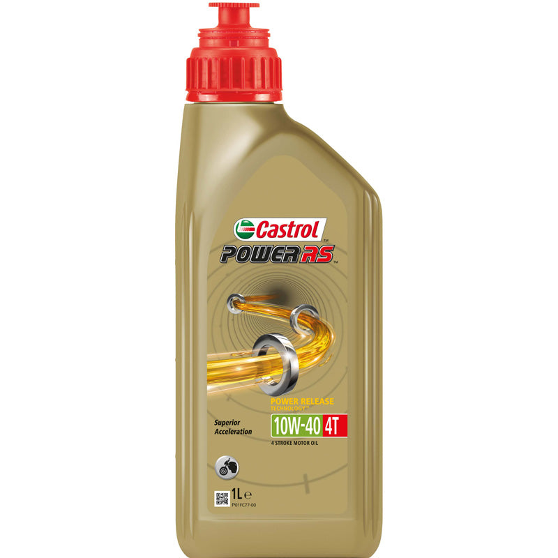 Castrol, Power RS ​​4T halvsyntetisk motorolja - 10W-40 - 1 liter