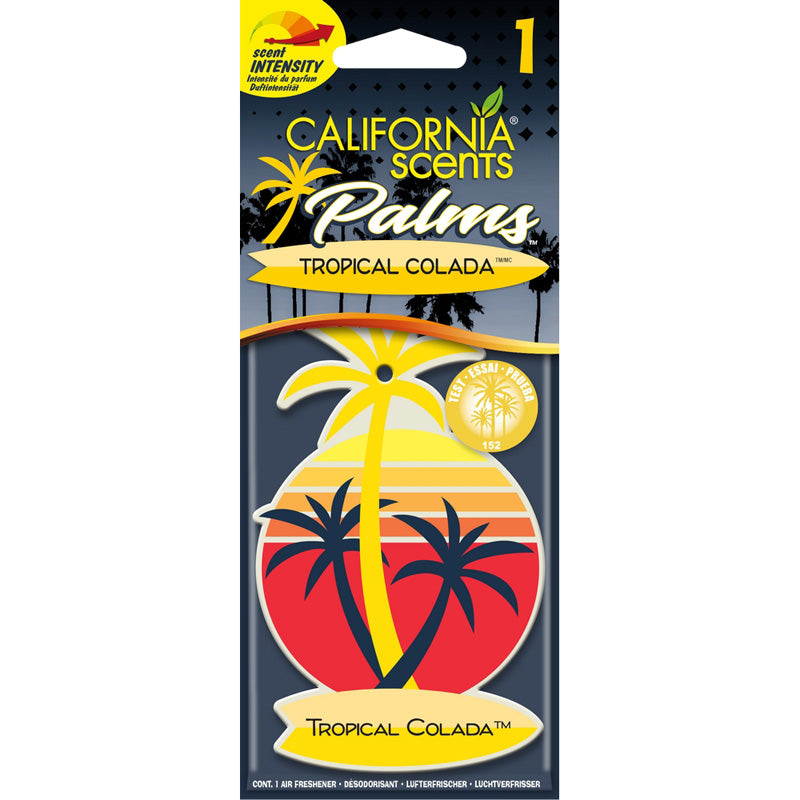 California Scents, Palm Tree Air Freshener - Tropical Colada - 1 st.