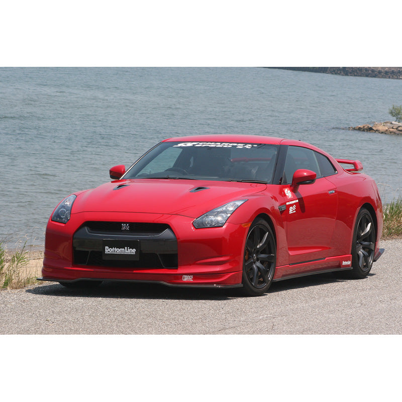 Chargespeed, Front Spoiler, Passar Nissan GT-R R35 BottomLine (FRP Black)