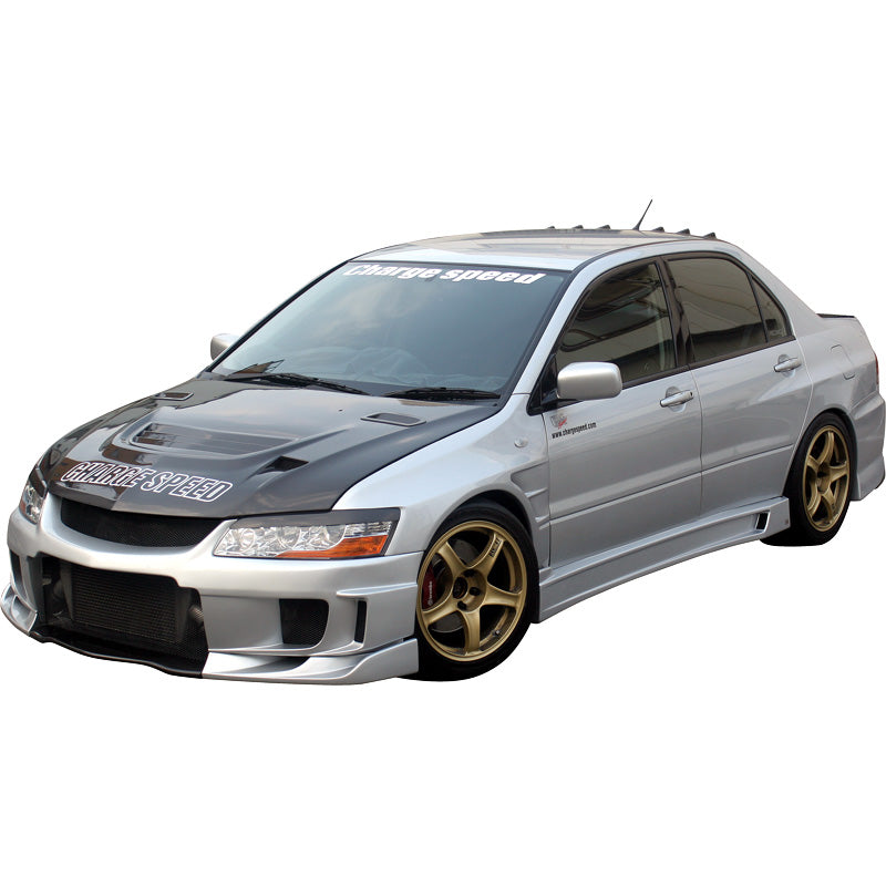 Laddhastighet, främre stötfångare, passar Mitsubishi Lancer Evo 8/9 CT9A Type2 (FRP)