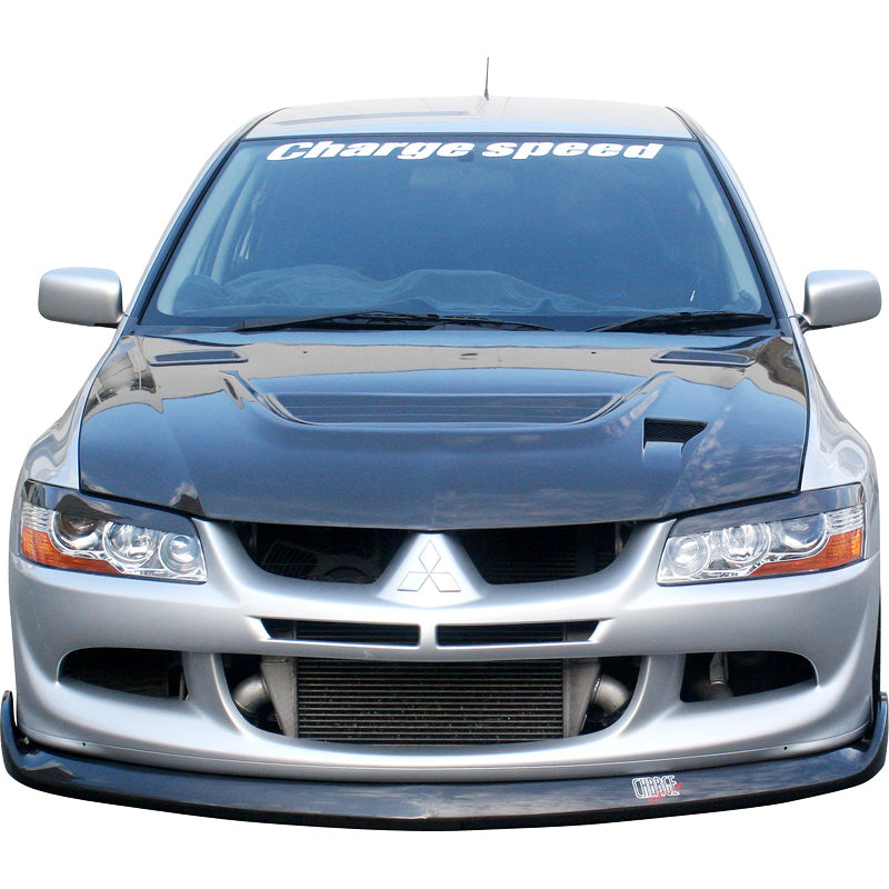 Laddhastighet, främre spoiler, passar Mitsubishi Lancer Evo 8 CT9A BottomLine (FRP)