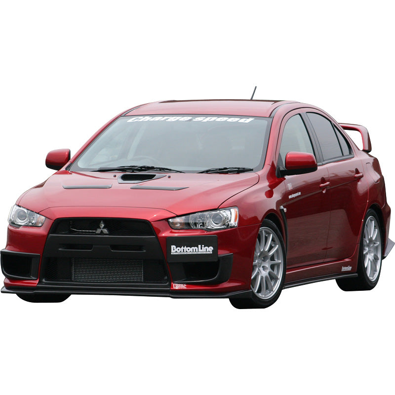 Chargespeed, Front Spoiler, Passar Mitsubishi Lancer Evo X CZ4A Bottomline (FRP)