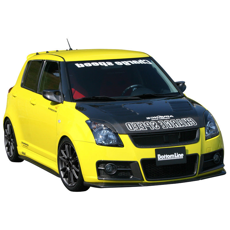 Chargespeed, främre spoiler, passar Suzuki Swift II Sport 2005- Bottom Line (FRP)