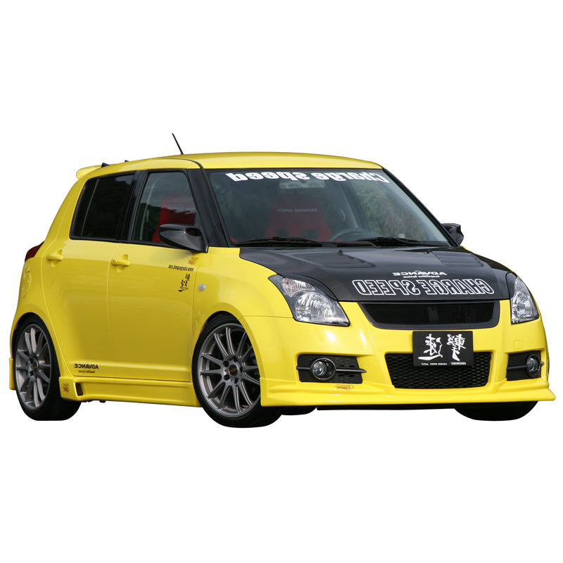 Chargespeed, främre spoiler, passar Suzuki Swift II Sport 2005- 'Half Type' (FRP)