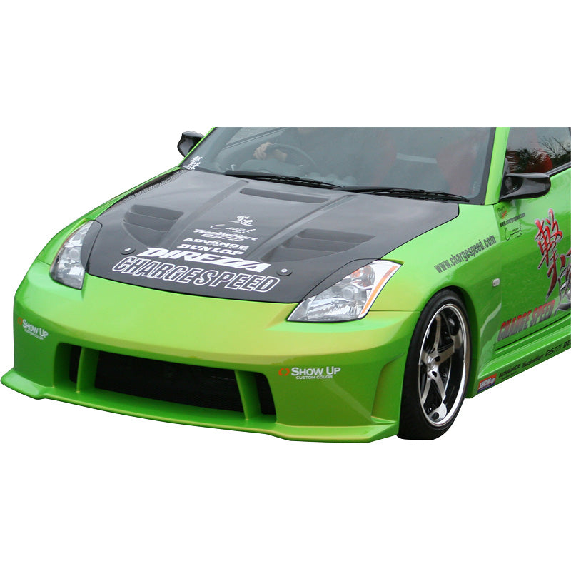 Chargespeed, motorhuv, passar Nissan 350Z Z33 + insug (FRP)