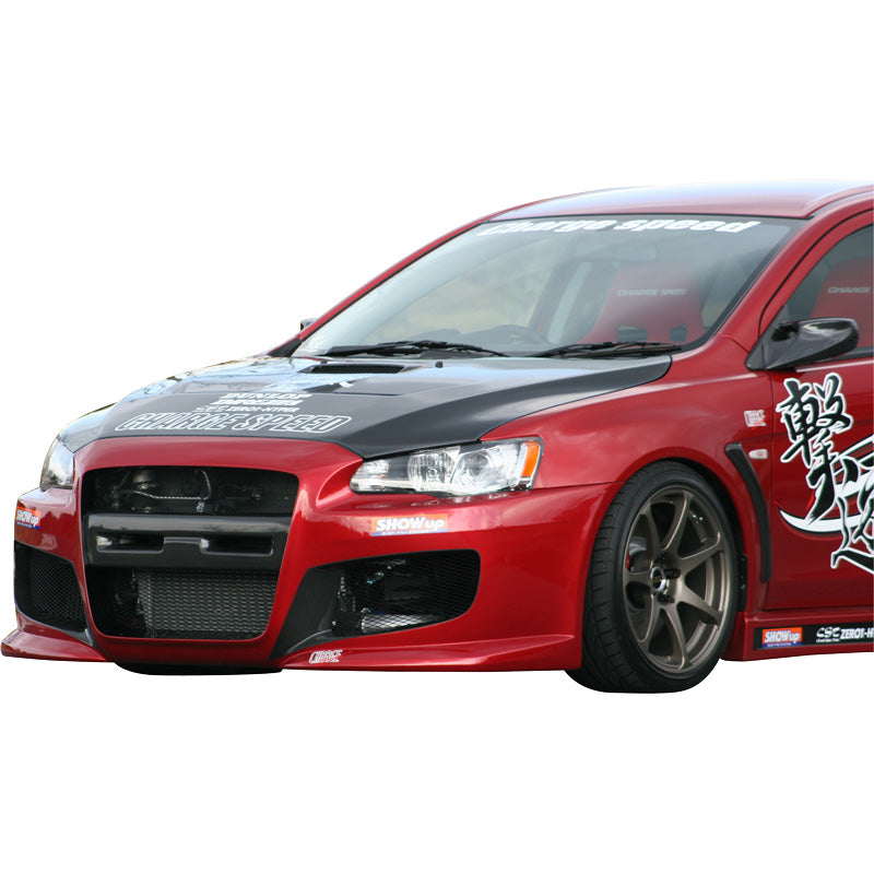 Chargespeed, motorhuv, passar Mitsubishi Lancer Evo X CZ4A + Intake (FRP)