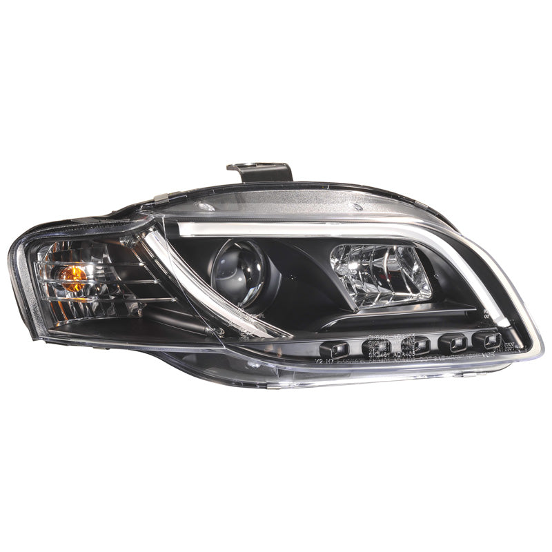 Framlampor, DRL Light-Bar passar Audi A4 B7 2005-2008 - svart