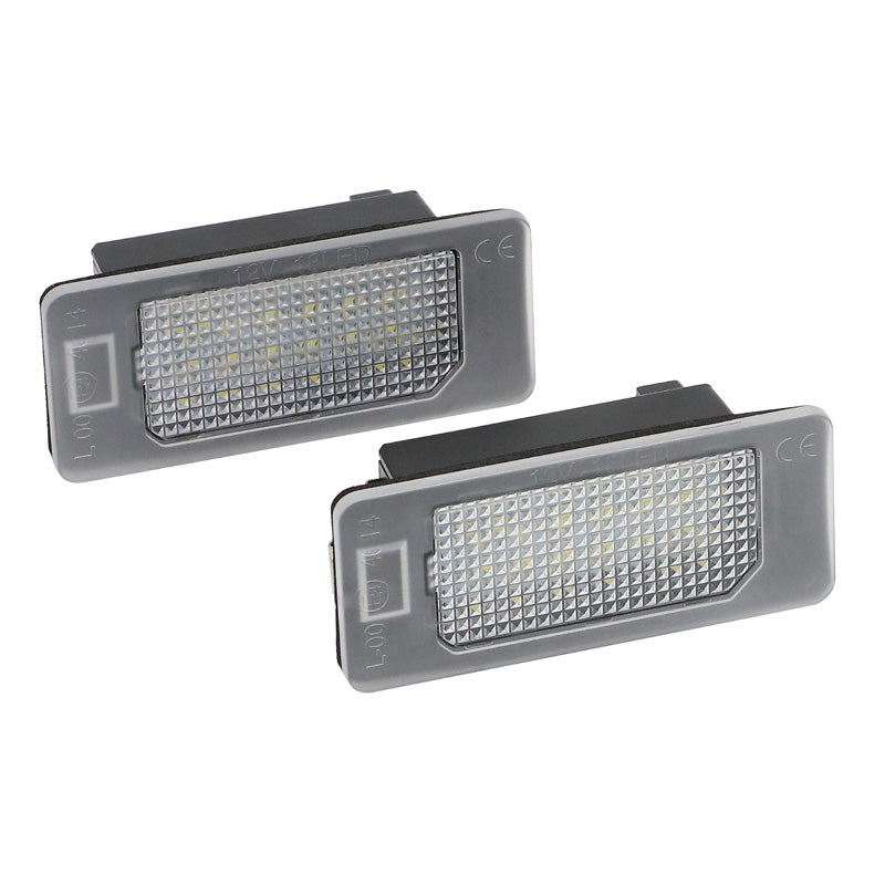 AutoStyle, LED-nummerskyltsbelysning, passar Audi/Volkswagen/Skoda/Porsche olika modeller