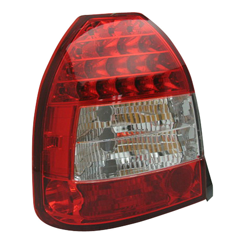 AutoStyle, LED-bakljus, passar Honda Civic HB 3-dörrars 1996-2001 - Röd/Klar