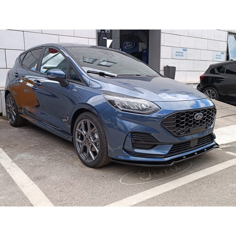 Motordrome, frontspoiler, passar Ford Fiësta VIII ST-Line Facelift 2021- (ABS Gloss black)