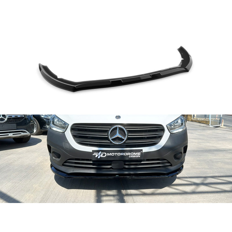 Motordrome, frontspoiler, passar Mercedes Citan Citan Tourer (W420) 2021- (ABS Blanksvart)