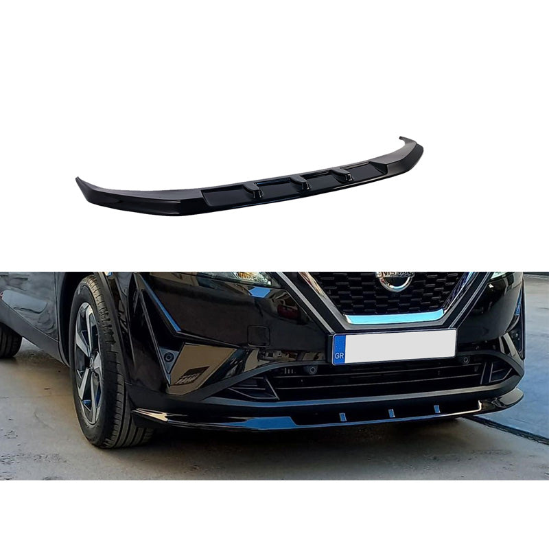 Motordrome, främre spoiler, passar Nissan Qashqai III (J12) 2021- (ABS Gloss black)