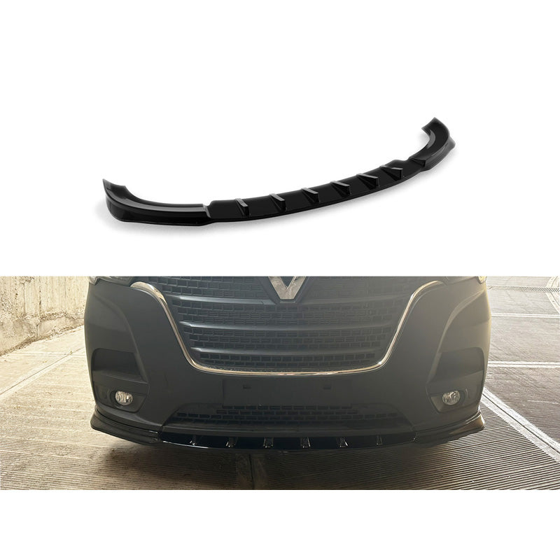 Motordrome, Frontspoiler, passar Renault Master Mk3 Facelift 2019-2024 (ABS Gloss Black)