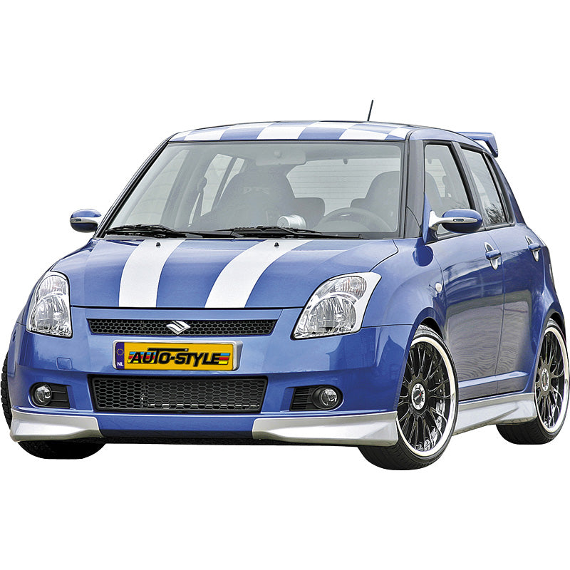 AutoStyle, främre spoilerhörnor för Suzuki Swift 2005- (exkl. ansiktslyftning) - Obehandlad