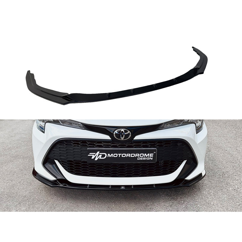 Motordrome, frontspoiler, passar Toyota Corolla (E21) Hatchback Touring 2019- (ABS blanksvart)