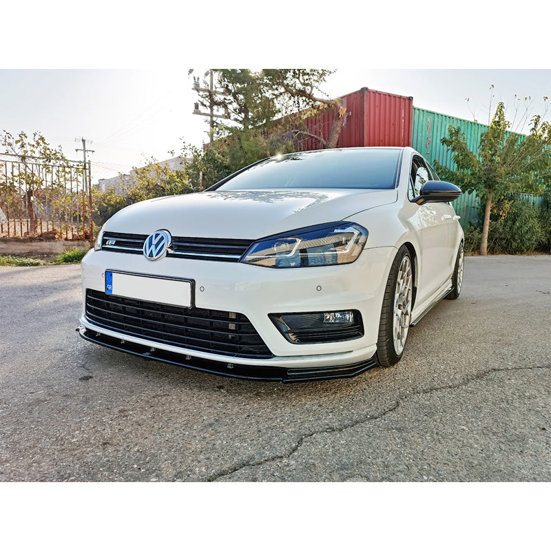 Motordrome, Frontspoiler, passar Volkswagen Golf VII R / R-Line 2012-2017 (ABS Glossy black)