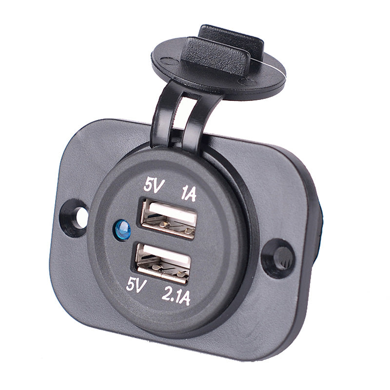 AutoStyle, USB-adapter 2xUSB 5V 2.1A 1A - 12V-24V