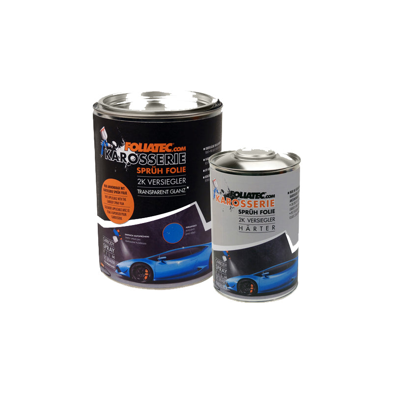 Foliatec Carbody Spray Film (Dip) Sealer - klar glansig - 2x 1L Sealer + 1x 1L Härdare