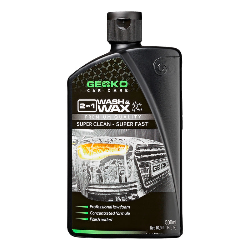 Gecko, 2in1 Wash & Wax Shampoo - 500ml