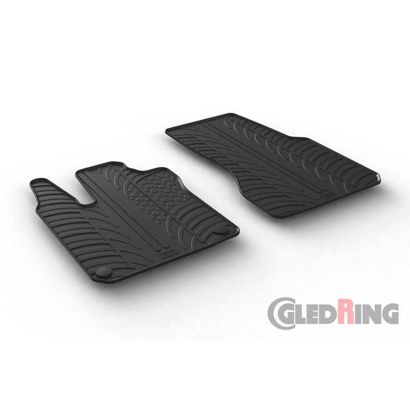 Gledring, Gummimattor, passar Smart ForTwo 453 2014- (T-profil 2 delar + klämma)