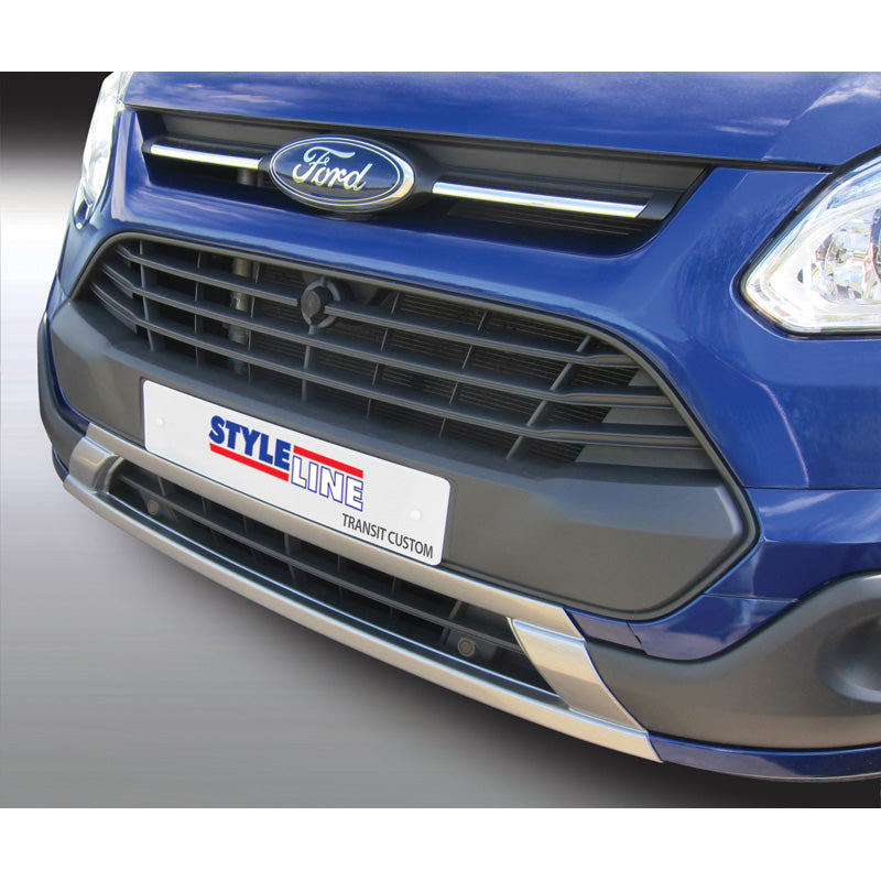 RGM, Frontspoiler 'Skid-Plate', passar Ford Transit/Tourneo Custom 2014-2018 Silver (ABS)