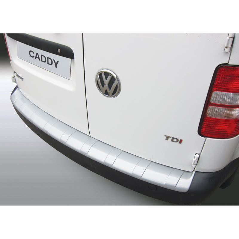 RGM, Bakre stötfångarskydd, ABS-plast, passar Volkswagen Caddy II 2004-2015 Silver 'Ribbed'