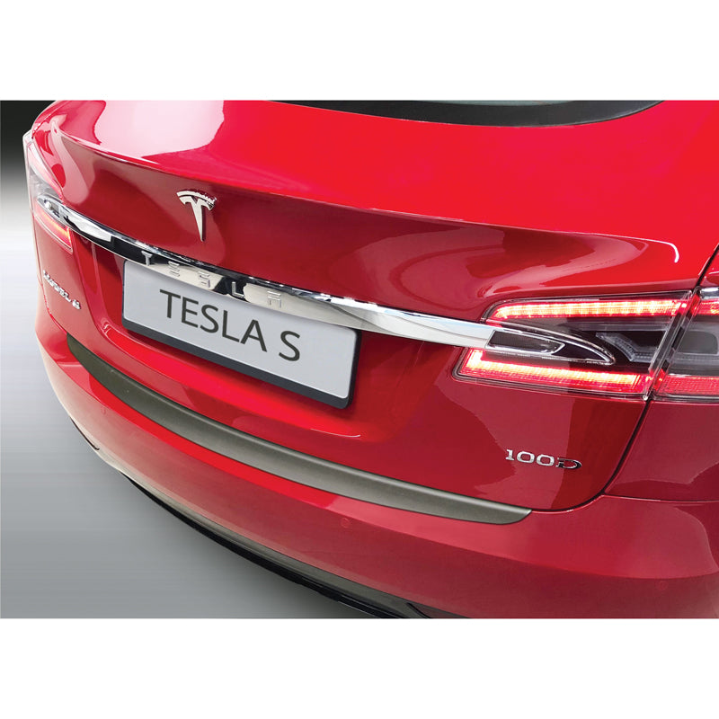 RGM, Bakre stötfångarskydd, ABS-plast, passar Tesla Model S 2012- Svart