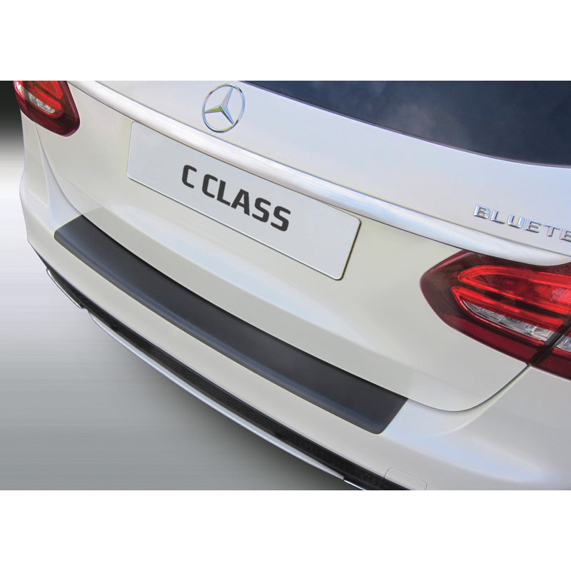 RGM, Bakre stötfångarskydd, ABS-plast, passar Mercedes C-Klass W205 Kombi 6/2014-6/2021 Svart