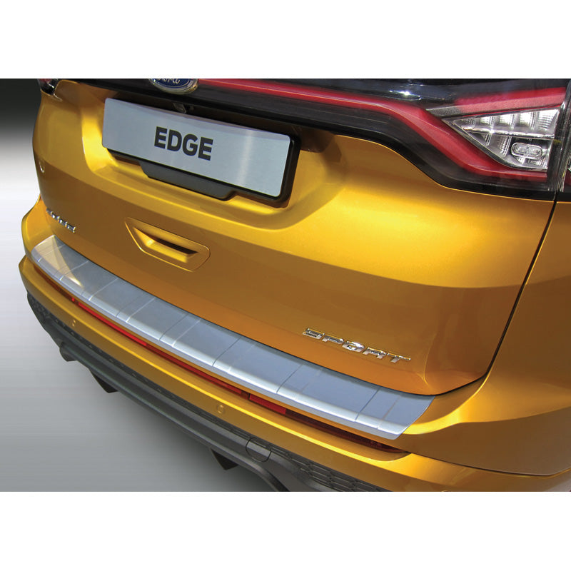 RGM, Bakre stötfångarskydd, ABS-plast, Passar Ford Edge 2016-2018 'Ribbed' Silver