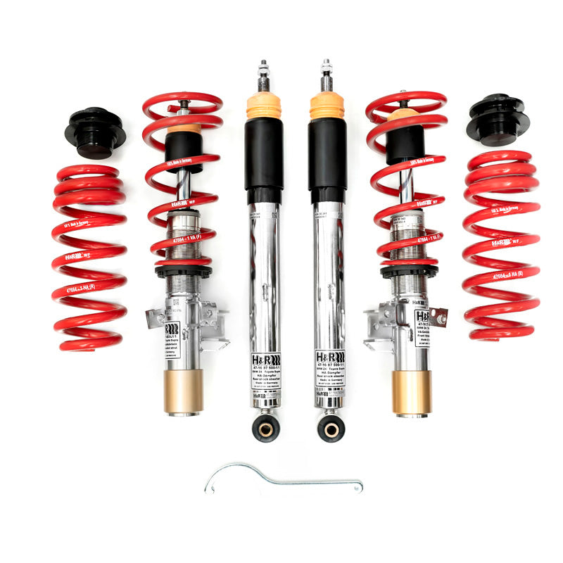 H&R, Twin-Tube Coil Over Kit Version 1, passar Volkswagen T7 Multivan 1.5/2.0 TSI, 1.5/2.0 TDI & 1.4 eHybrid 2021- exkl. avbokningskit