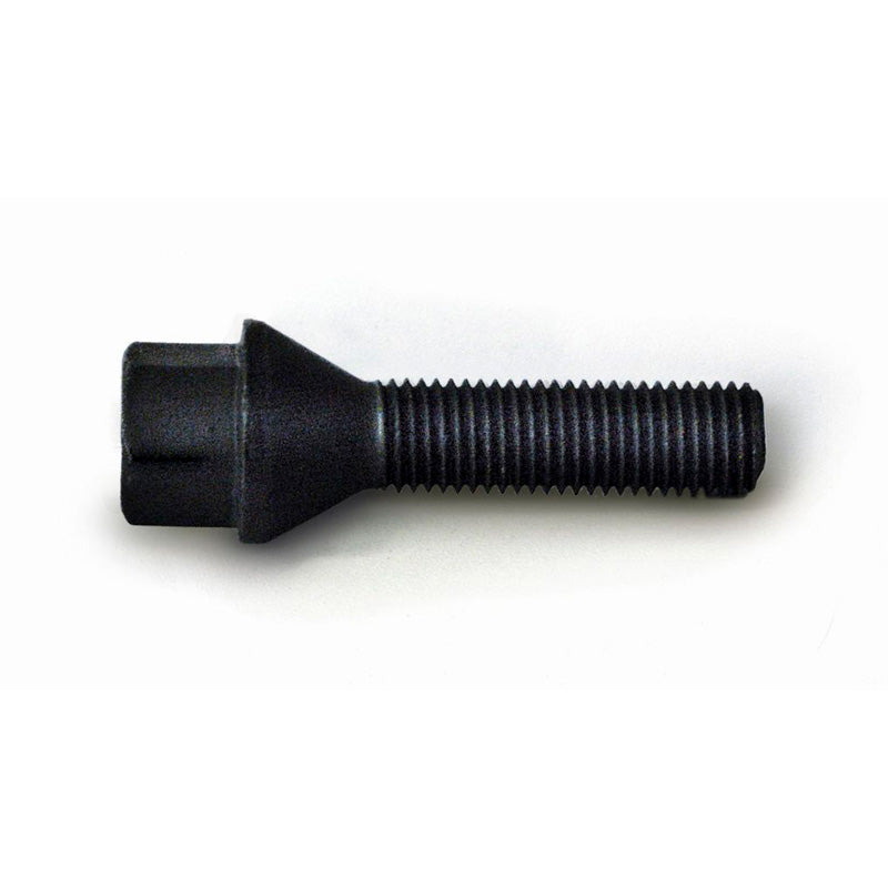 H&R, Hjulbult Taper-Head M12x1,50 - längd 43 mm - Svart