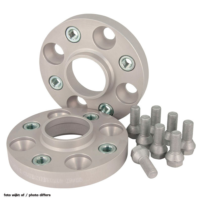 H&R, DRA-System Spacer 50mm Per Axel - Hålavstånd 5x114,3 - Nav 66,0mm - Bultstorlek M12x1,5, passar Renault/Dacia/Mercedes